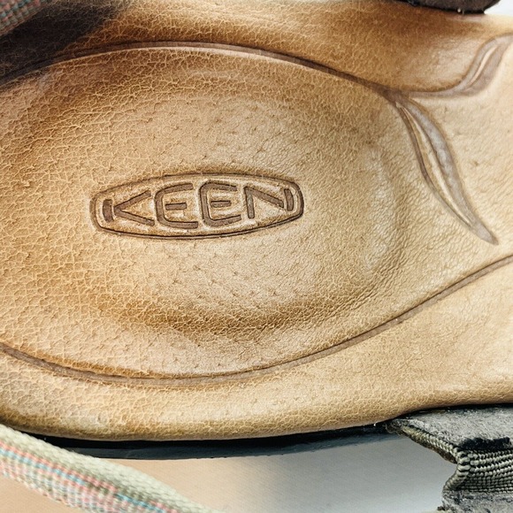 Womens 10 Keen Skyline Brindle Wedge Sandals Multi Open Toe Buckle Ankle Straps - Picture 10 of 10